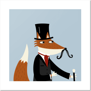 Gentleman Fox Posters and Art